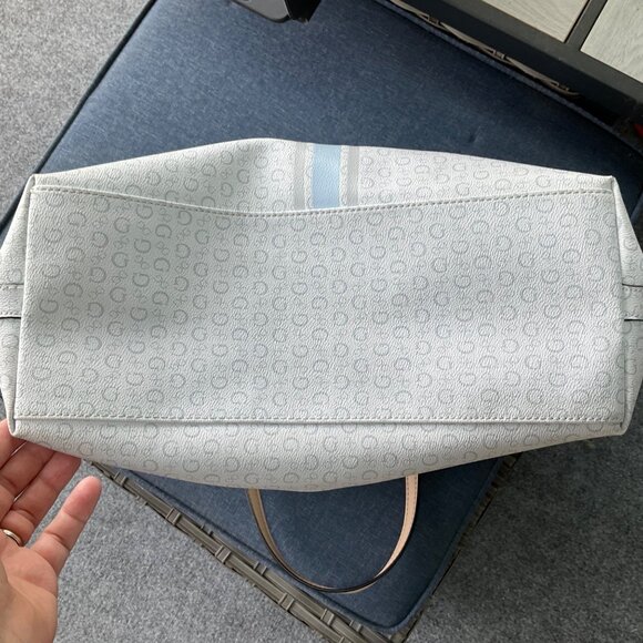 Guess Women's Tote Bag With Logo Print & Faux Leather Handles - Picture 2 of 14